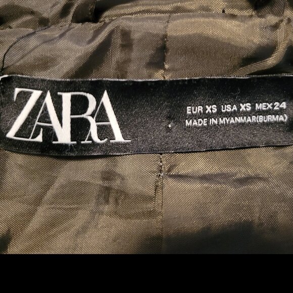Zara Womens Coat w/ Hood - Picture 4 of 5